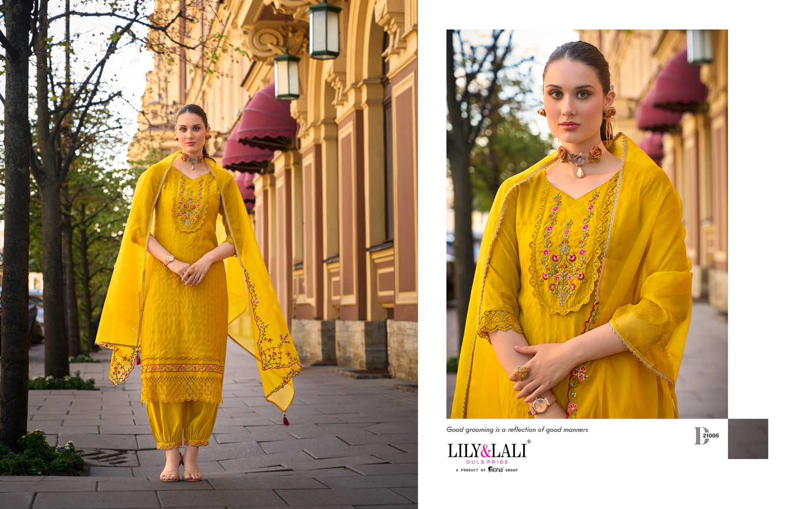 Mehwish By Lily And Lali Jacquard Silk Embroidery Kurti With Bottom Dupatta Wholesale Online